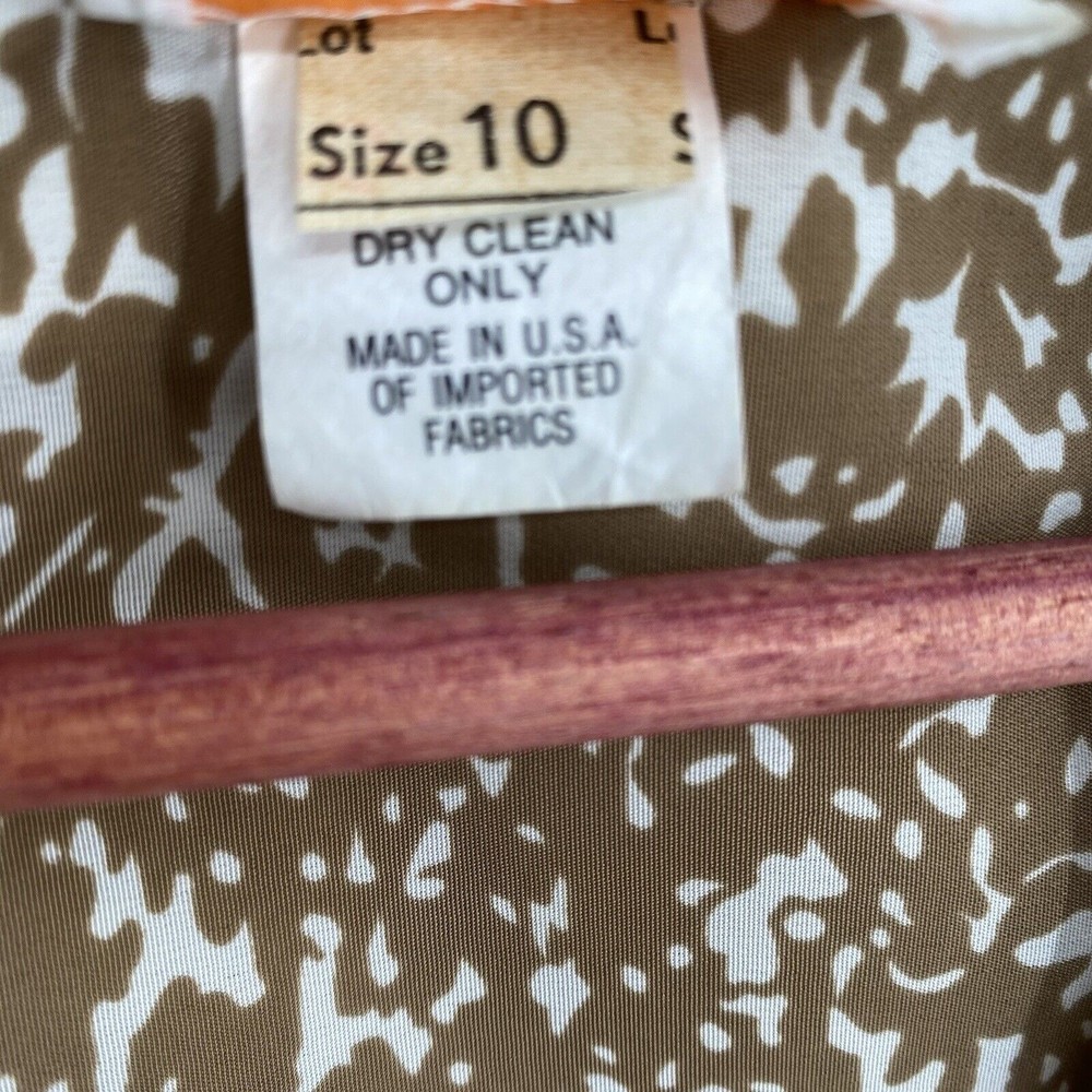 Vintage Lady Carol NY Boho Kimono Cardigan Mixed Print Shoulder Pads Womens 10 - Picture 6 of 6